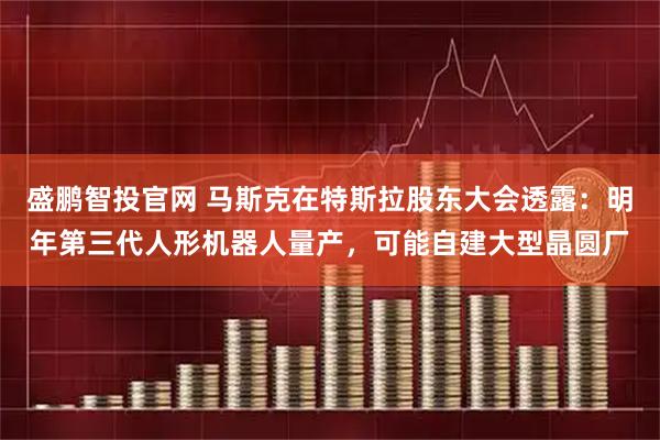 盛鹏智投官网 马斯克在特斯拉股东大会透露：明年第三代人形机器人量产，可能自建大型晶圆厂